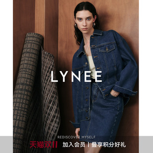 LYNEE【来自尼姆】c@lin@ 复古时髦牛仔外套女秋季百搭轻松感夹克