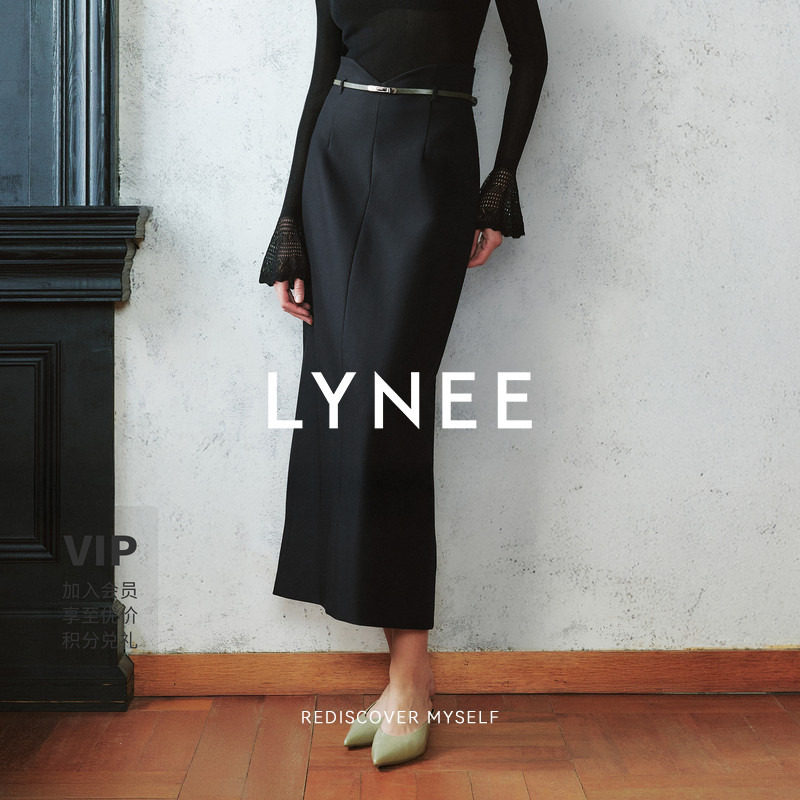 LYNEE【郁金香】收腰直筒半身裙图片