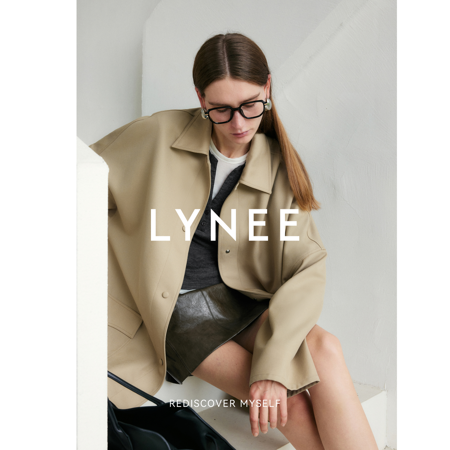 LYNEE 2025秋季新款斗篷式宽松风衣女高级感休闲气质卡其色外套
