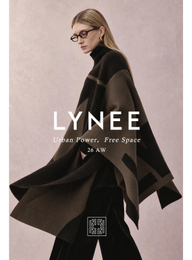 LYNEE黑标幻影老钱风羊毛斗篷