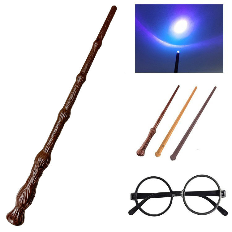 儿童发光哈利魔术师魔法棒巫师棒手杖玩具万圣节舞台cos扮演道具