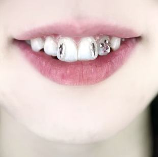 可爱猫爪牙钻DIY牙饰牙钻工具包牙钻diy套装辣妹树脂胶小众配饰