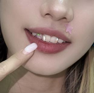 diy专用粘牙钻材料饰品獠牙蝴蝶海星猫爪不伤牙持久保证辣妹闪钻