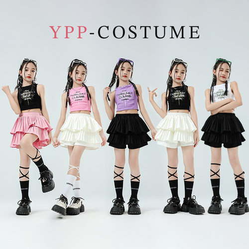 多巴胺爵士舞女童表演服装儿童演出服幼儿走秀hiphop街舞女团潮装