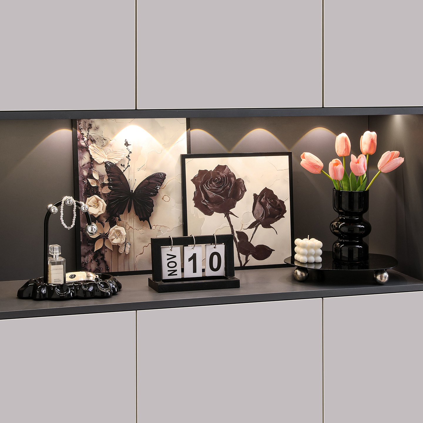 现代简约玄关装饰品画摆件轻奢高档入户鞋柜钥匙收纳客厅家居好物,家居饰品,装饰摆件,淘宝优惠券,粉丝福利购,淘宝优惠卷