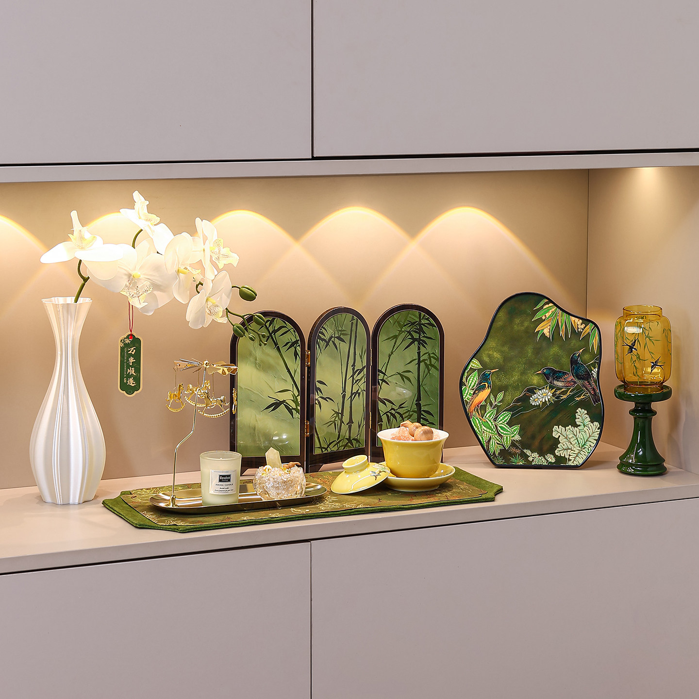 中古风玄关摆件入户门口鞋柜电视柜客厅软装家居装饰品高级感小众,家居饰品,装饰摆件,淘宝优惠券,粉丝福利购,淘宝优惠卷