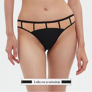 Lulu on a mission 【直觉】网纱拼接中腰半包臀内裤简约薄透气