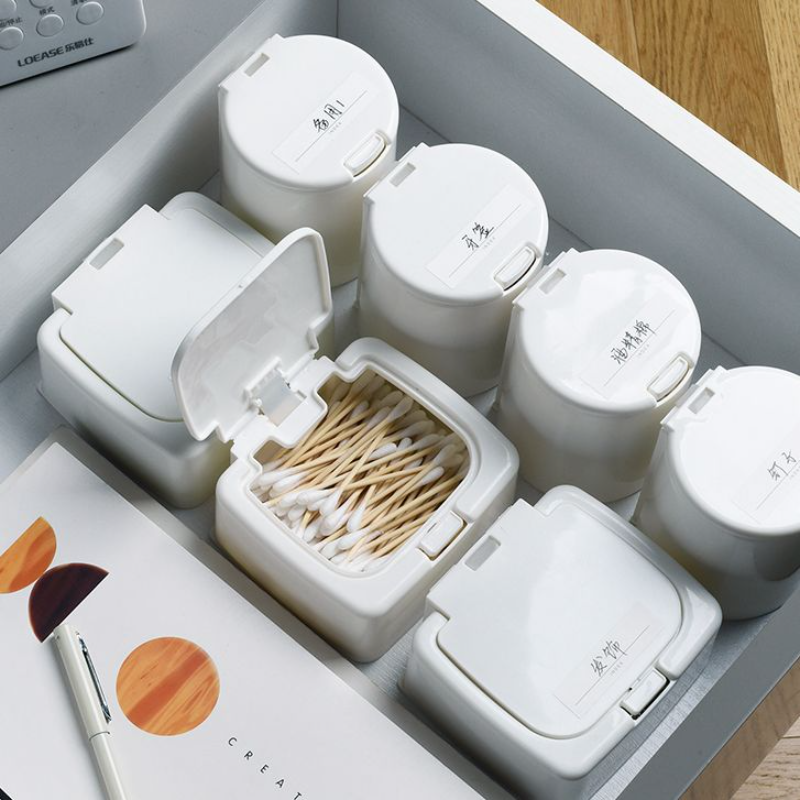 亚克力棉签收纳盒美容院棉片盒梳妆台防尘化妆棉盒子放卸妆纸巾盒,收纳整理,棉签收纳盒/袋,淘宝优惠券,粉丝福利购,淘宝优惠卷