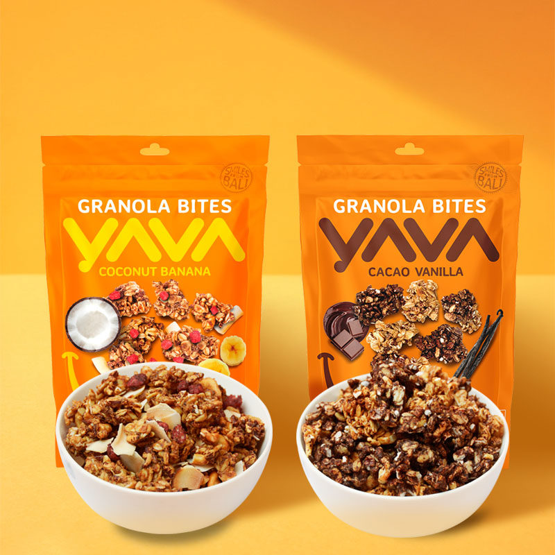 印尼进口亚哇YAVA可可味椰子味腰果谷物脆即食坚果水果椰子片早餐