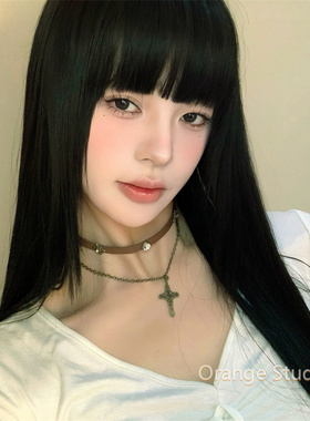 复古双层十字架choker锁骨链