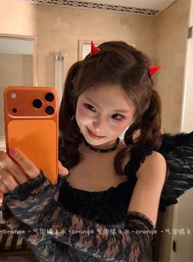 万圣节红色小恶魔发夹