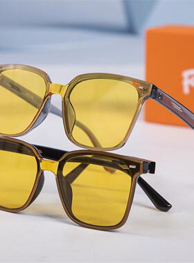 官方正品 FolliFollie夜视镜感光变色镜防远光开车日夜两用太阳镜