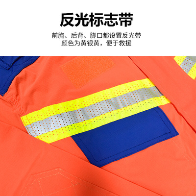 。20款消防员抢险服水域救援防护服防汛消防应急作训战斗服分体套