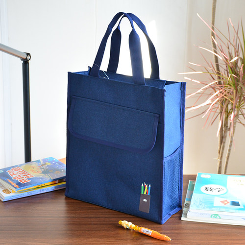 大容量防水初中高中手提袋补习包