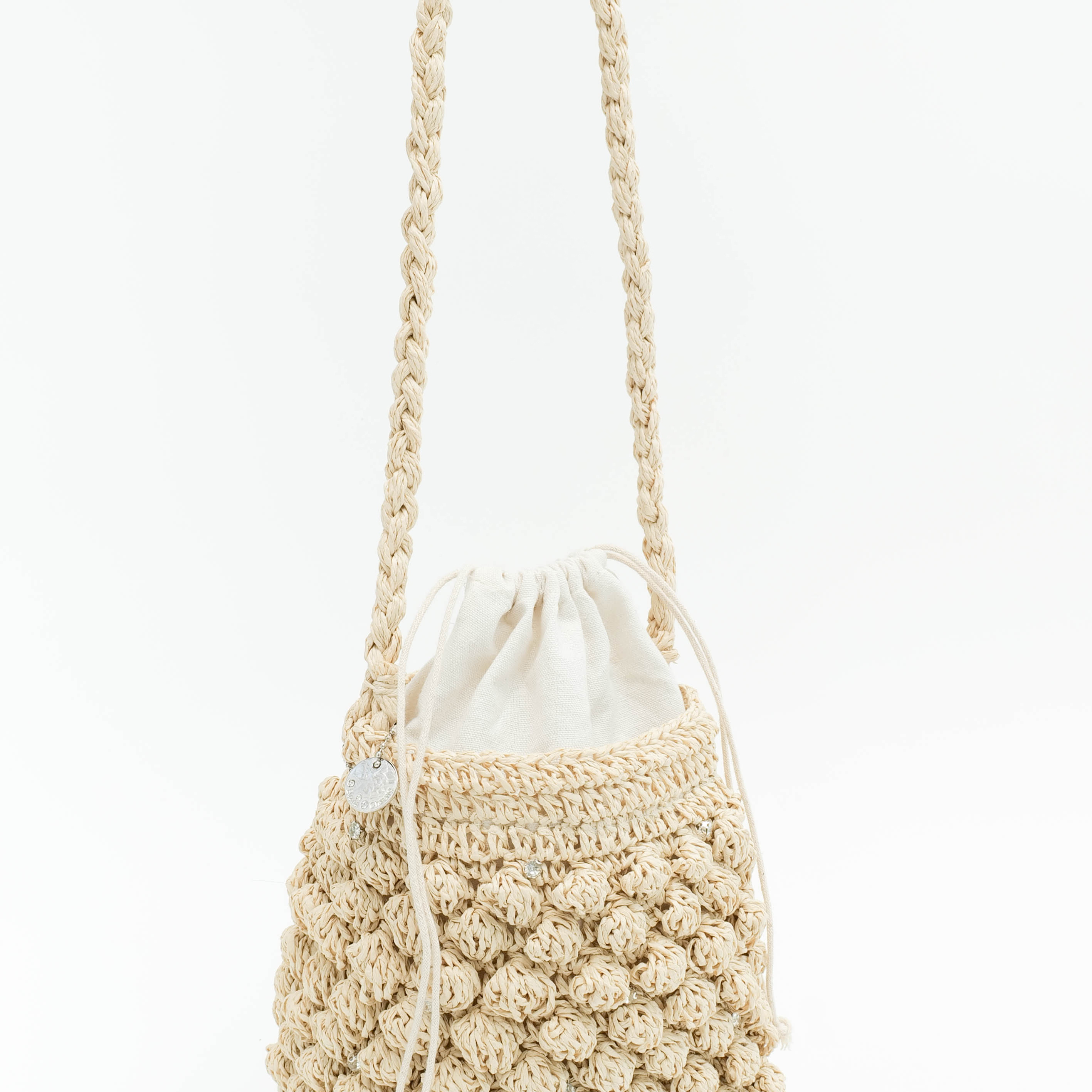 【正品】EvanaCheung澳洲设计师品牌【菠萝系列】手工编织草包