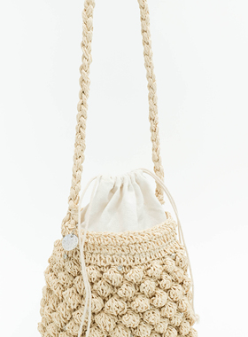 【正品】EvanaCheung澳洲设计师品牌【菠萝系列】手工编织草包