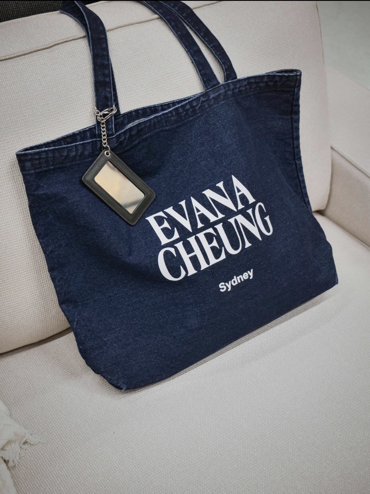 【正品】澳洲设计师品牌EvanaCheung【镜子牛仔系列】单肩包