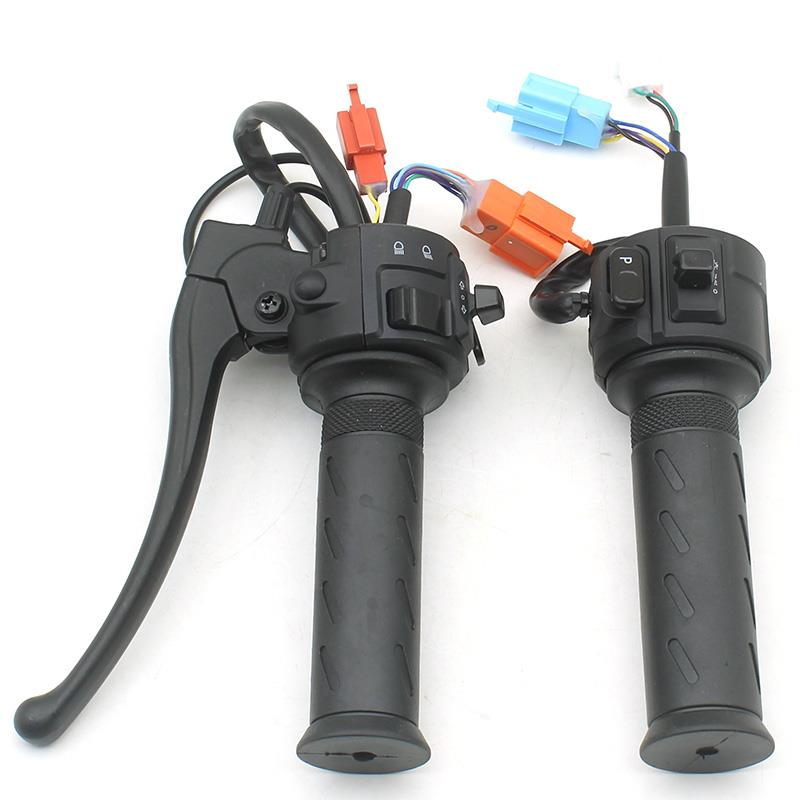 适用于雅迪电动车DM6 DE2 3 8欧韵DE1DM3转把油门把手组合开关