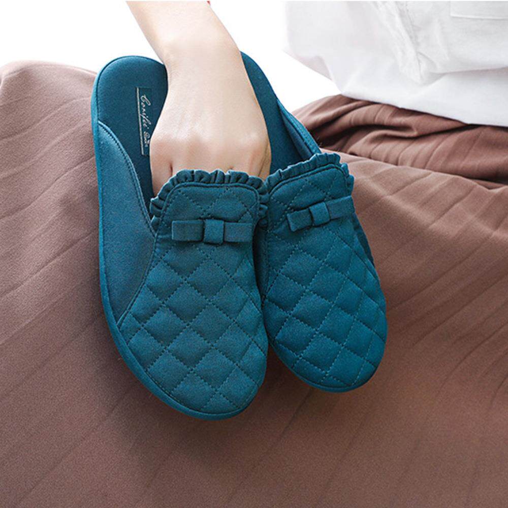 家丽芙四季棉拖鞋女春秋夏季可外穿居家鞋静音木地板拖鞋32135