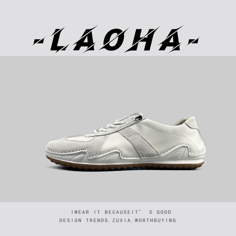 稀缺皮质男士秋冬软底2025新款阿甘鞋小众百搭时尚高品质德训板鞋