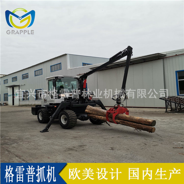 2米旋转抓木机小型随车旋转抓机配铲车改装