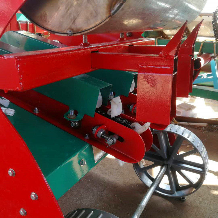 电动大蒜播种机蒜头种植机行距株距可定手推式栽蒜机种大蒜的机器