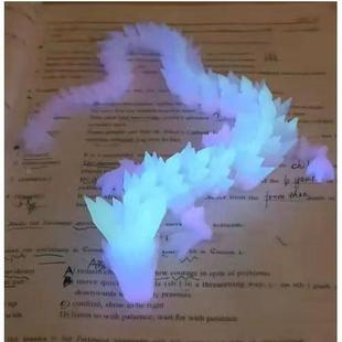 蓝色水晶3d夜光龙三d打印的长霸王龙立体关节模型玩具全身可动版
