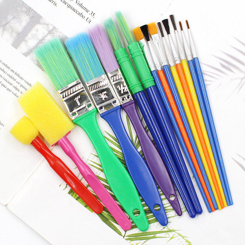 水粉画笔套装糖果色水彩笔排笔美术生专用尼龙笔刷色彩丙烯油画颜料画画专业绘画毛笔初学者学生狼毫刷子工具,文具电教/文化用品/商务用品,水粉/水彩/油画专用笔,淘宝优惠券,粉丝福利购,淘宝优惠卷