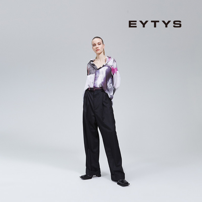 EYTYS羊毛西裤Roxy高腰阔腿休闲西装长裤 春季男女同款