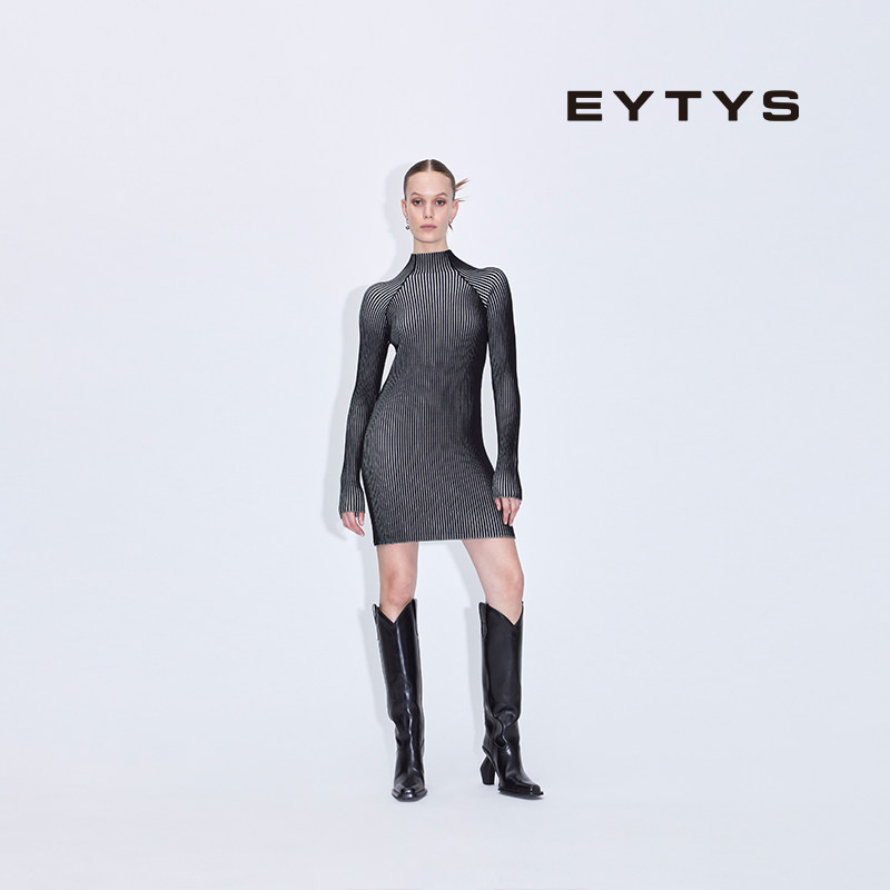 EYTYS官方旗舰嵌花罗纹连衣裙