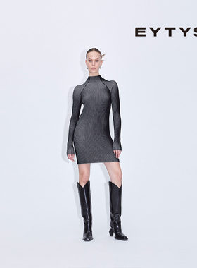 EYTYS连衣裙Laura潮流个性嵌花罗纹连衣裙 春季女士