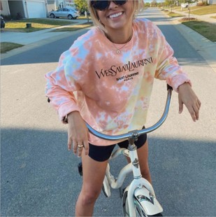 Women Sweatshirts Autumn Casual Lette Oversized Female Tops