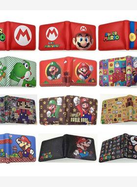 Super Mario Yoshi Luigi Anime Peripherals Wallet Cute Figure