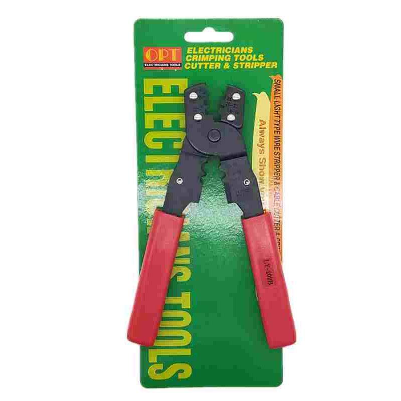 台湾OPT压线钳连续裸端子压接钳LY-202A B带切口非绝缘剪线钳