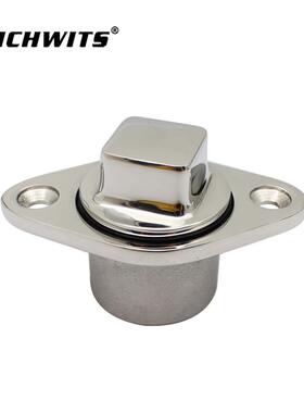 RICHWITS 不锈钢316水塞 菱形船丝堵 游艇船尾出水口 排水口 堵头