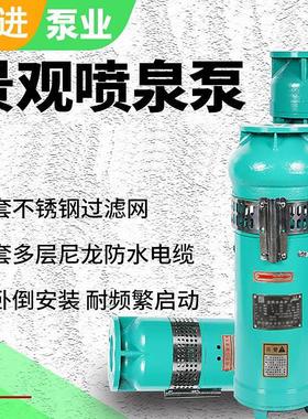 QSP/QS喷泉泵潜水泵5.5-7.5KW抽水灌溉大流量假山景观水泵国标