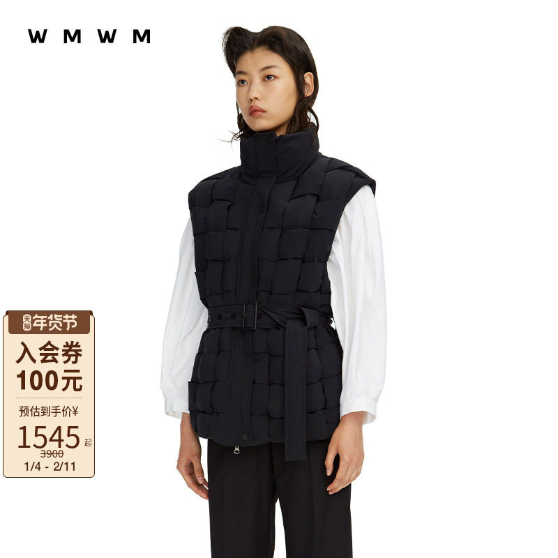 【WMWM】休闲高级流行高领保暖易搭配编织时尚复古无袖鹅绒马甲女,女装/女士精品,背心吊带,淘宝优惠券,粉丝福利购,淘宝优惠卷
