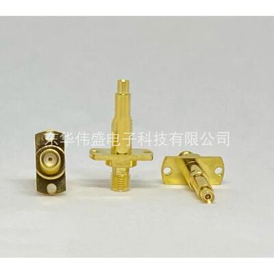 0290.0350.0250平头带齿凹针尖针 34.2mm射频同轴连接器RF高频SMA