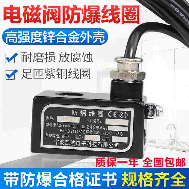 优质防爆电磁阀线圈4V210 2W线圈内径9 13 16mmAC220VDC24V铝合金