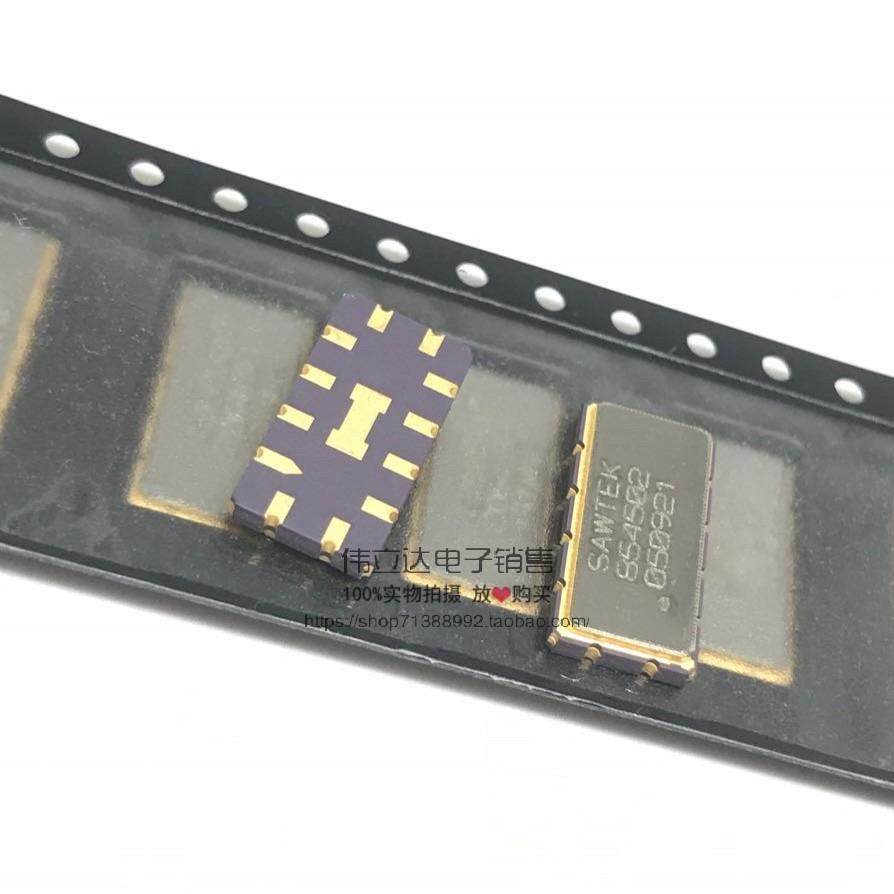 SAWTEK 854502 SAW声表 DECT 带通滤波器110.592MHZ 低损耗12.8dB