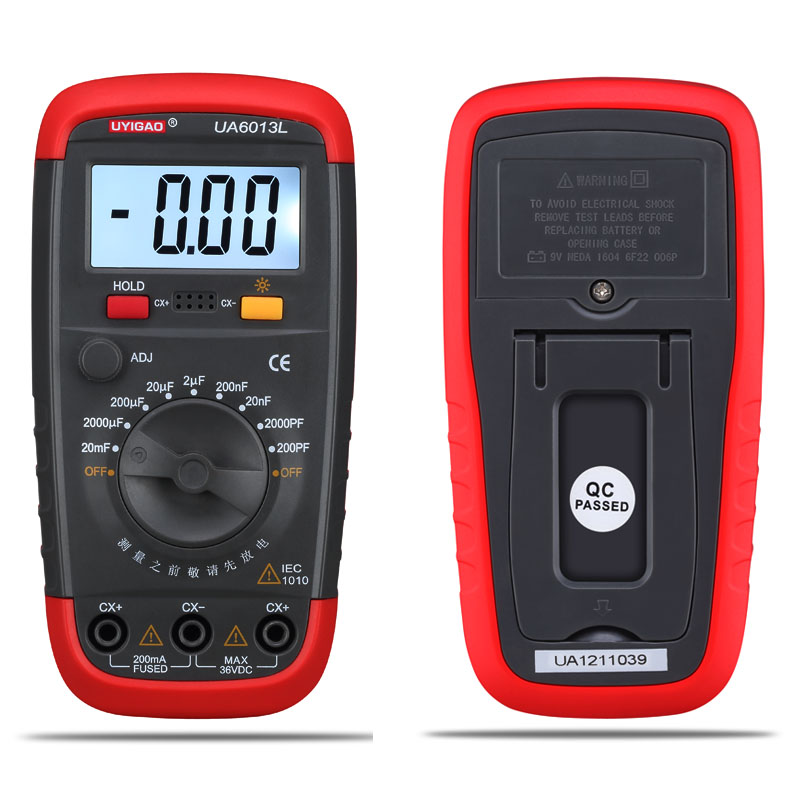 。UA601L高精度数字电容表 电容测试仪 带背光灯电容器测量