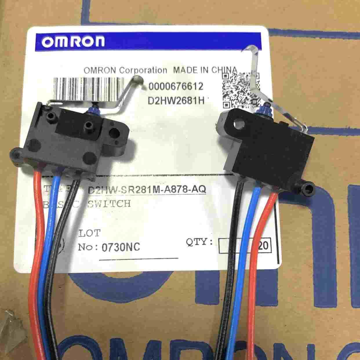 原装OMRON/欧姆龙 D2HW-SR281M 超小型防水微动开关 高弯杆 3线