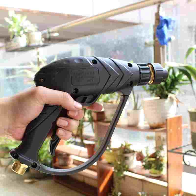 苏州黑猫QL-360C380C洗车机短枪长枪水柱双位洗车机枪头两孔出水