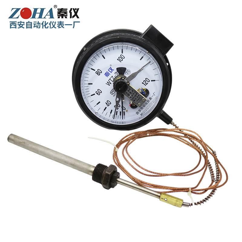 WTZ-288电接点压力式温度计锅炉水温油温度表西安自动化仪表一厂