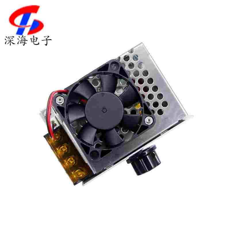 4000W进口大功率可控硅电子调压器 220V带风扇调光调温调速模块