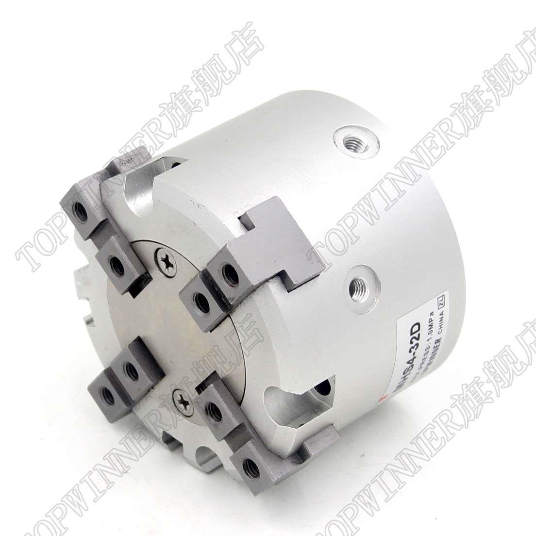 气动四爪气动卡盘手指MHS4-16D-20D-25D-32D-40D-50D-63D圆柱夹爪