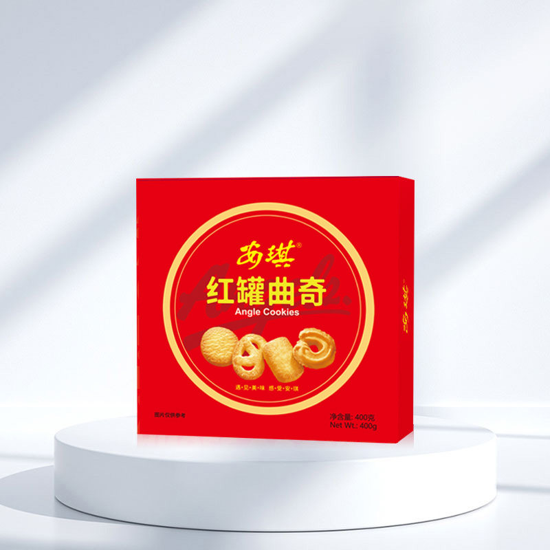安琪红罐曲奇饼干礼盒装曲奇休闲零食点心送礼特产年货礼品