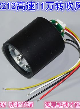 BL2212微型无刷高速吹风机 DC310V110W电吹风超高速无刷变频电机