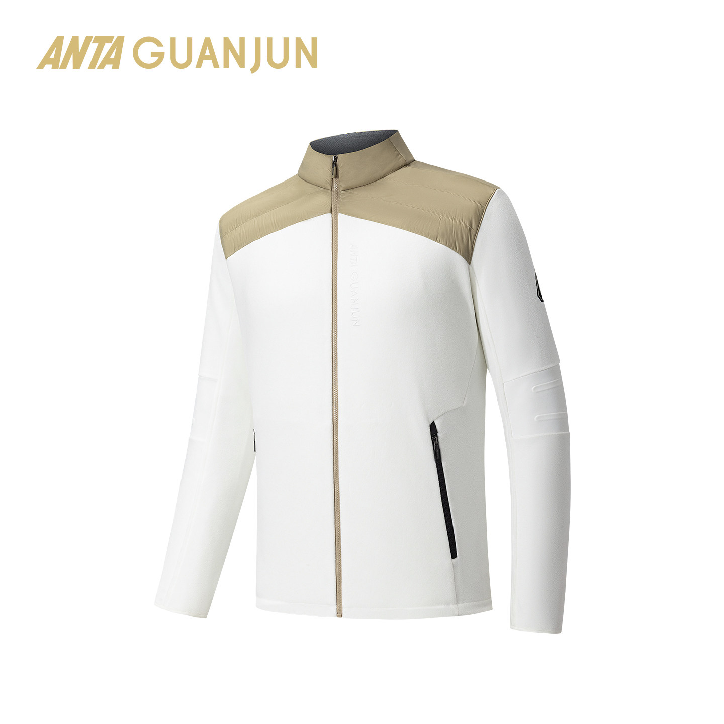 安踏冠军抓绒外套男士