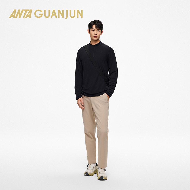 安踏冠军羊毛立领长袖T恤男士户外运动内搭半拉链长T恤152530411,户外/登山/野营/旅行用品,其他户外服装,淘宝优惠券,粉丝福利购,淘宝优惠卷